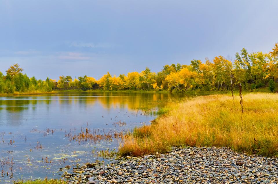 Free download high resolution image - free image free photo free stock image public domain picture  Panoramic landscape with forest lake in autumn rainy day