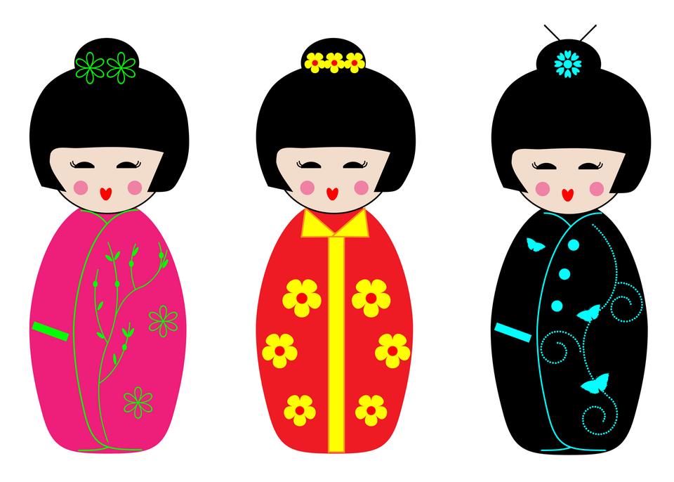 Free download high resolution image - free image free photo free stock image public domain picture  Kokeshi Dolls Clipart