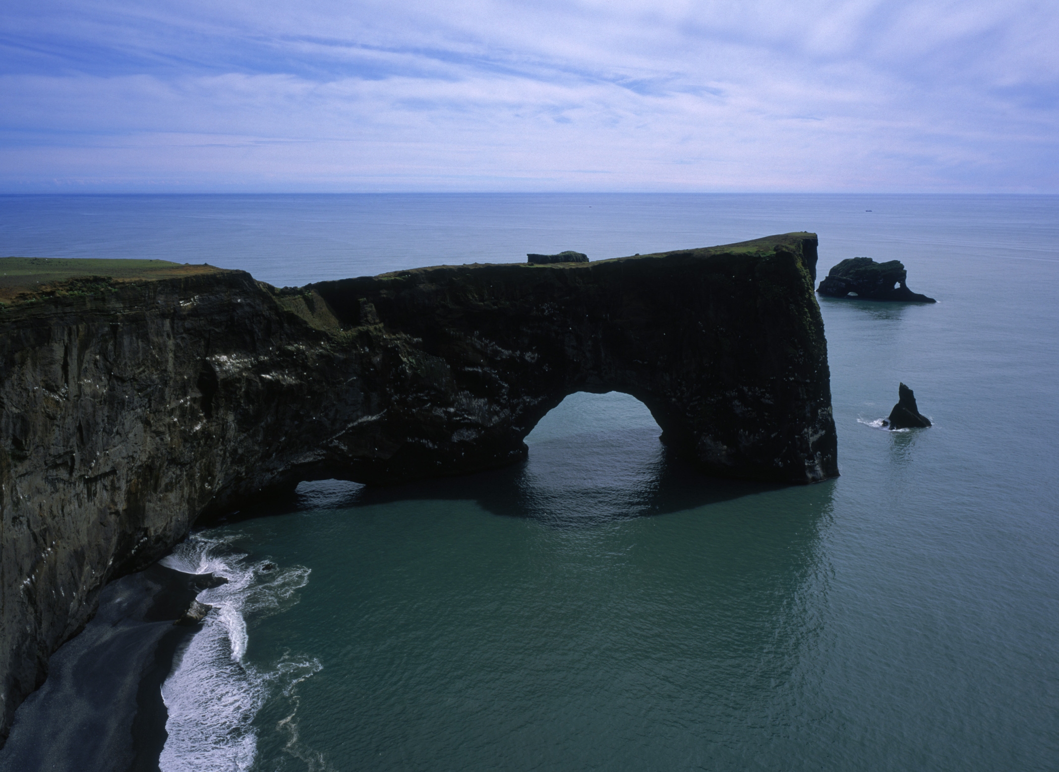 Free download high resolution image - free image free photo free stock image public domain picture -Dyrholaey a famous rock with a hole in it in Iceland