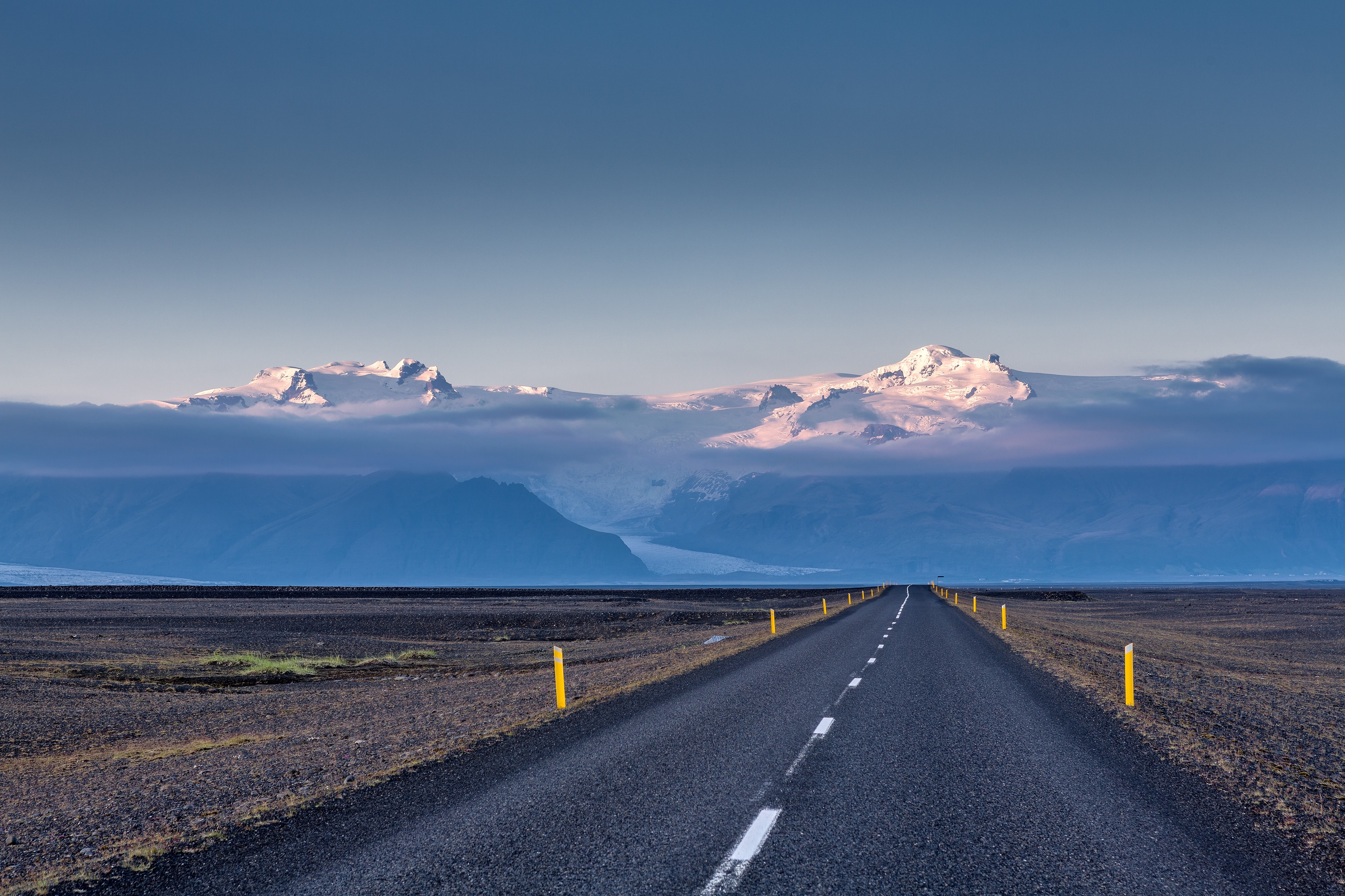 Free download high resolution image - free image free photo free stock image public domain picture -Empty road leading to snow covered mountains Iceland