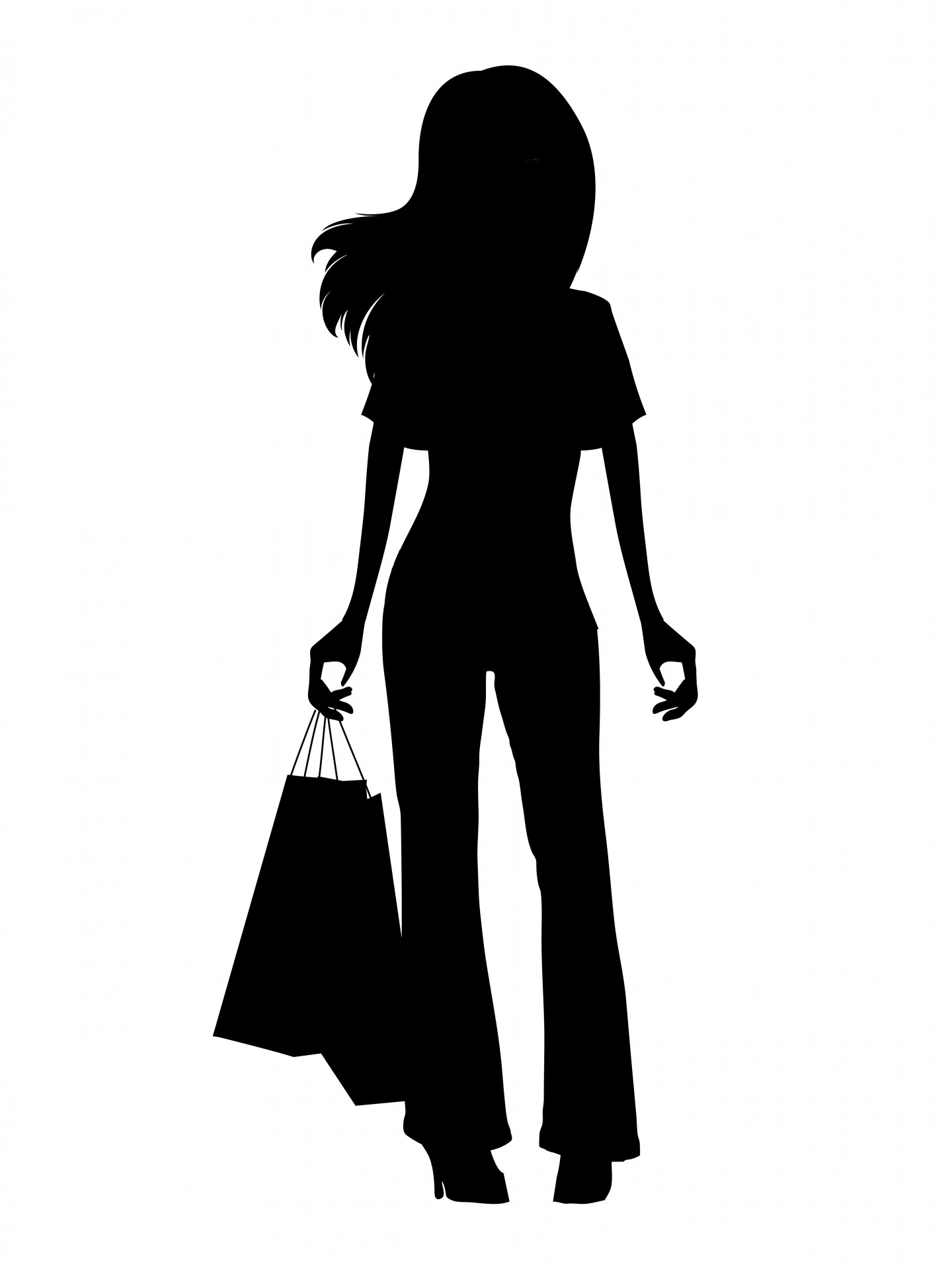 Free download high resolution image - free image free photo free stock image public domain picture -Girl Shopping Black Silhouette