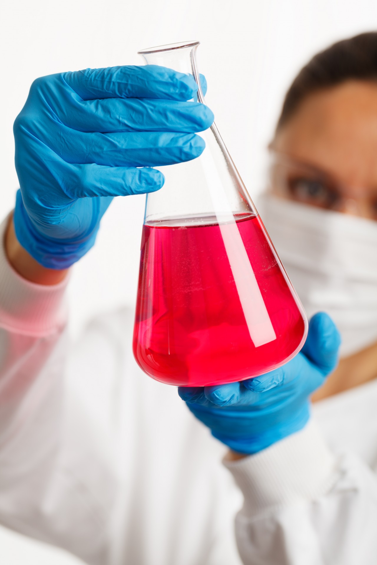 Free download high resolution image - free image free photo free stock image public domain picture -Scientist holding an Erlenmeyer flask with pink liquid