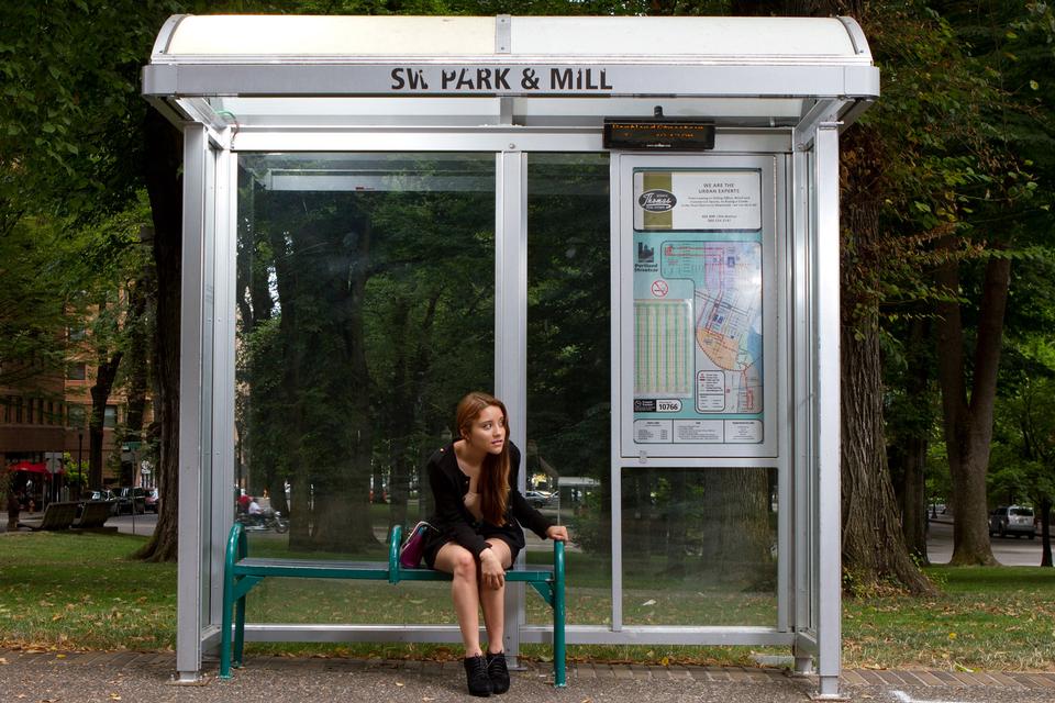 Free download high resolution image - free image free photo free stock image public domain picture  Young Beautiful Woman Sitting at Bus Stop