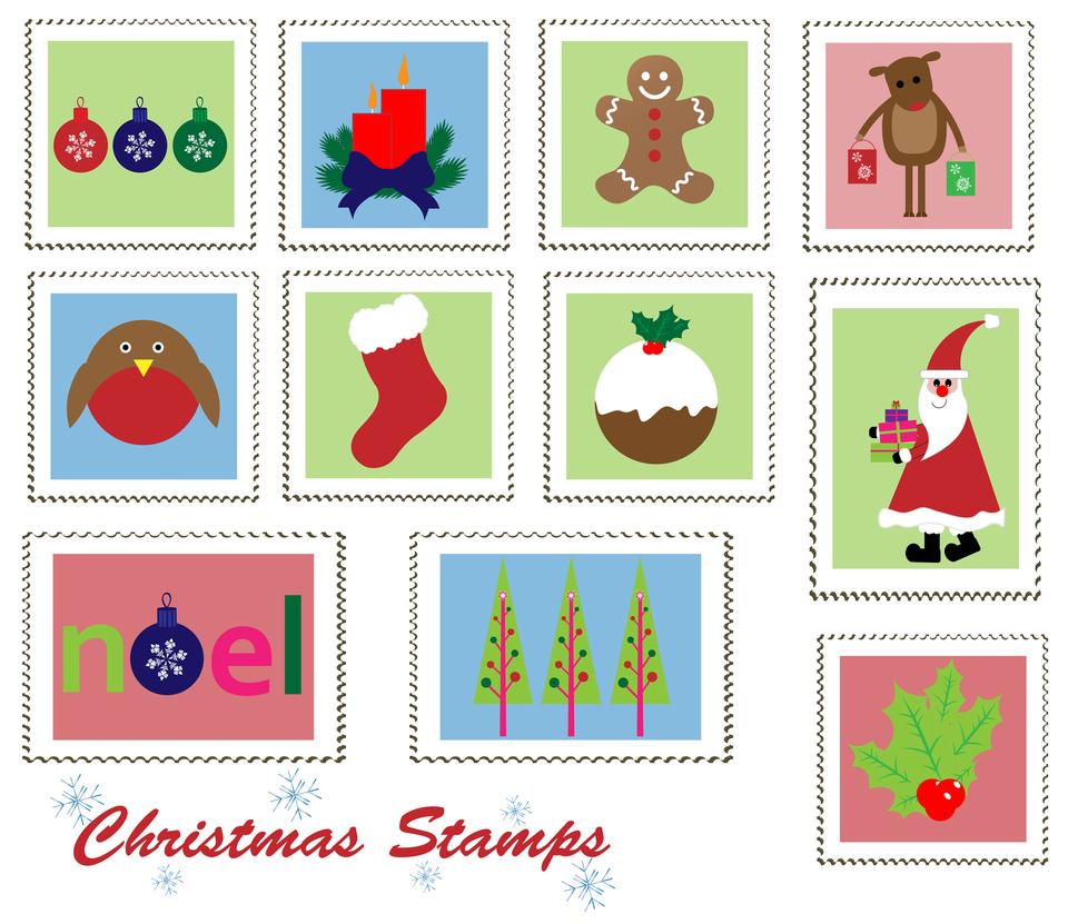 Free download high resolution image - free image free photo free stock image public domain picture  Christmas Postage Stamps