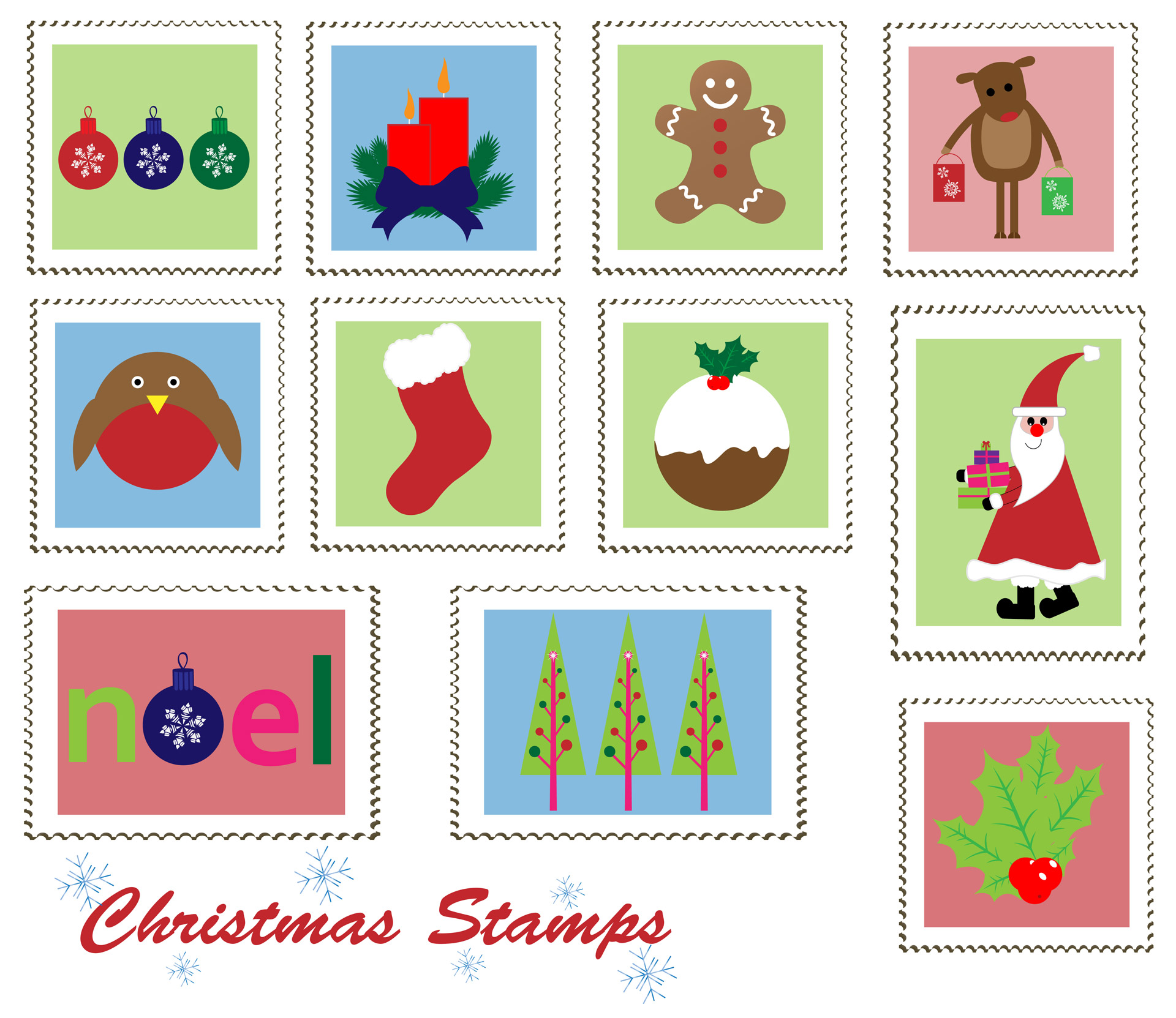 Free download high resolution image - free image free photo free stock image public domain picture -Christmas Postage Stamps