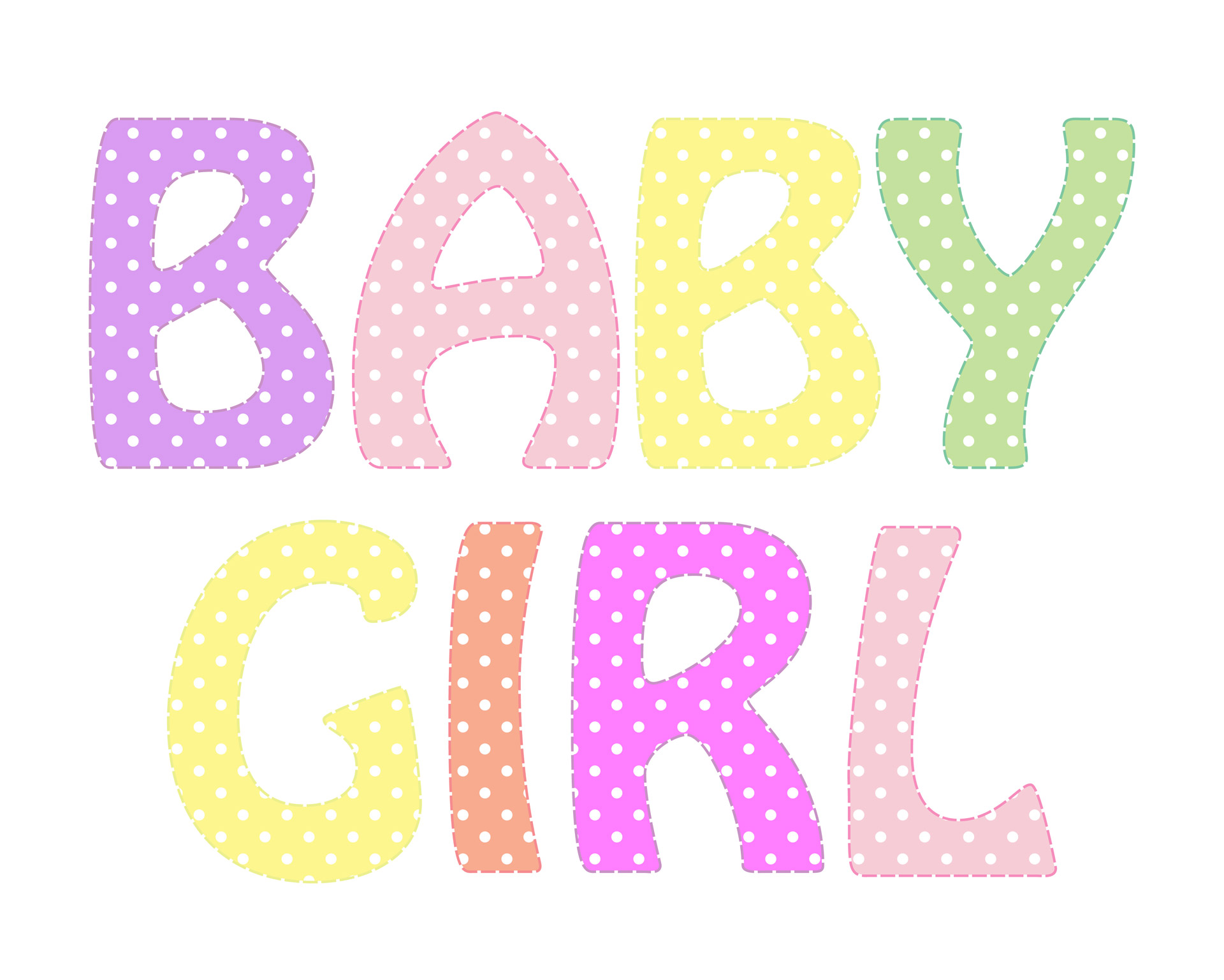 Free download high resolution image - free image free photo free stock image public domain picture -Baby Girl Text Clipart