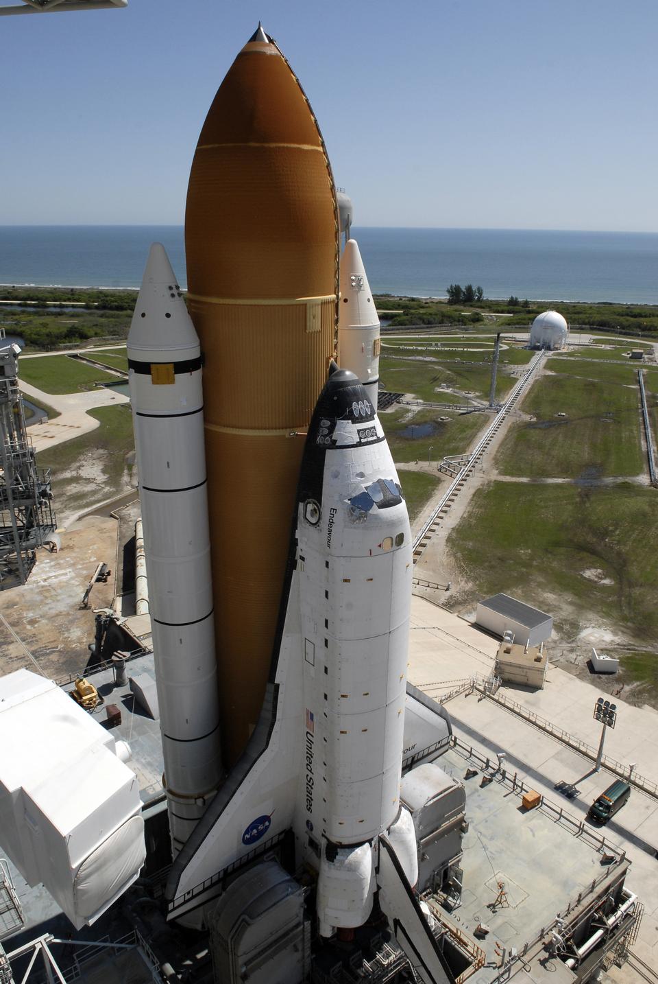 Free download high resolution image - free image free photo free stock image public domain picture  Space Shuttle Endeavour on launch pad