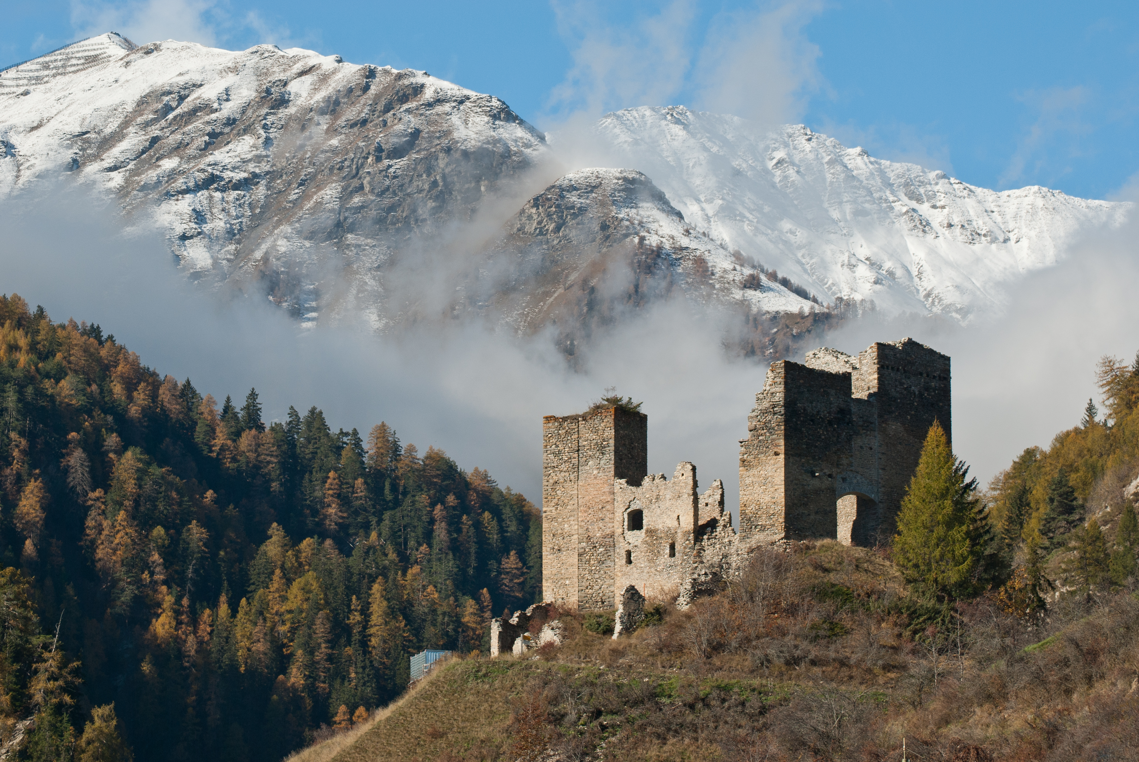 Free download high resolution image - free image free photo free stock image public domain picture -Tschanuff castle Piz Spadla mountain, in Switzerland