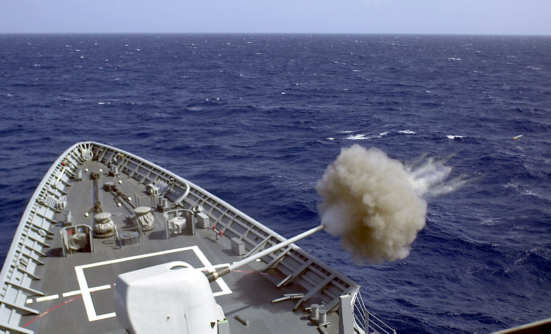 Free download high resolution image - free image free photo free stock image public domain picture -Fires its 5 inch gun at a target drone during a gun exercise