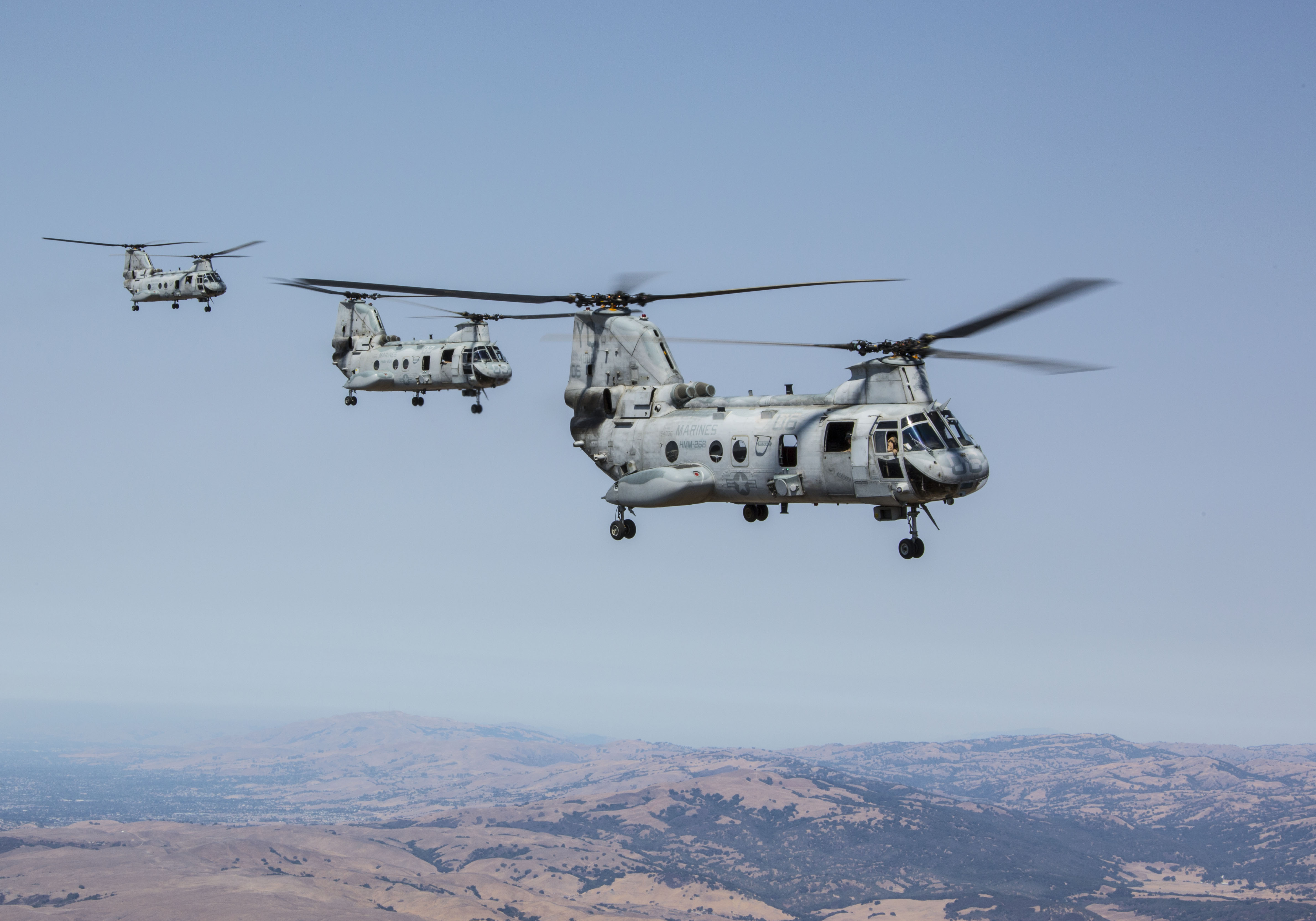 Free download high resolution image - free image free photo free stock image public domain picture -Three CH-46E Sea Knights with Marine Squadron 2