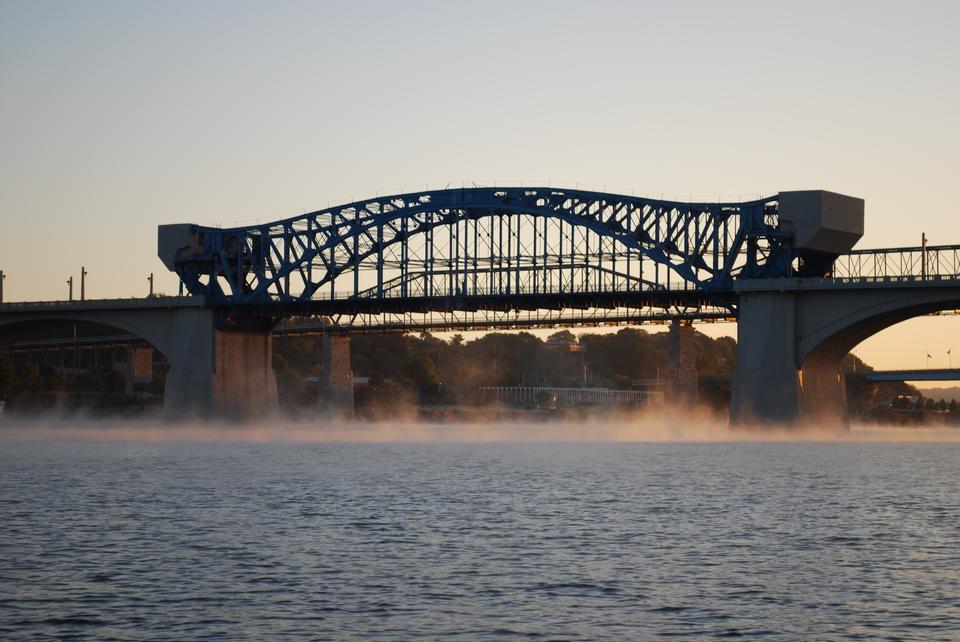 Free download high resolution image - free image free photo free stock image public domain picture  fog over the Tennessee River below the Market Street Bridge