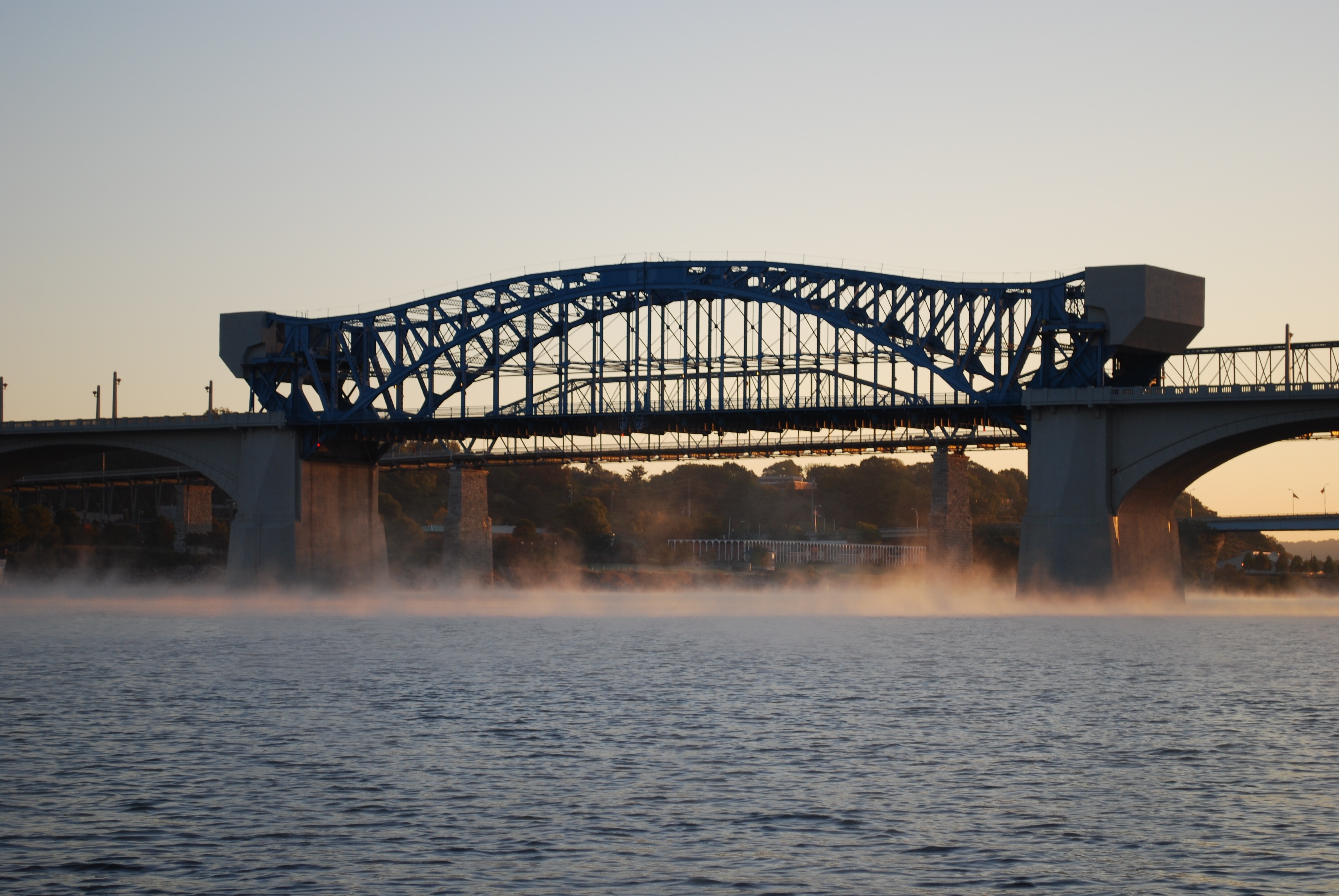 Free download high resolution image - free image free photo free stock image public domain picture -fog over the Tennessee River below the Market Street Bridge