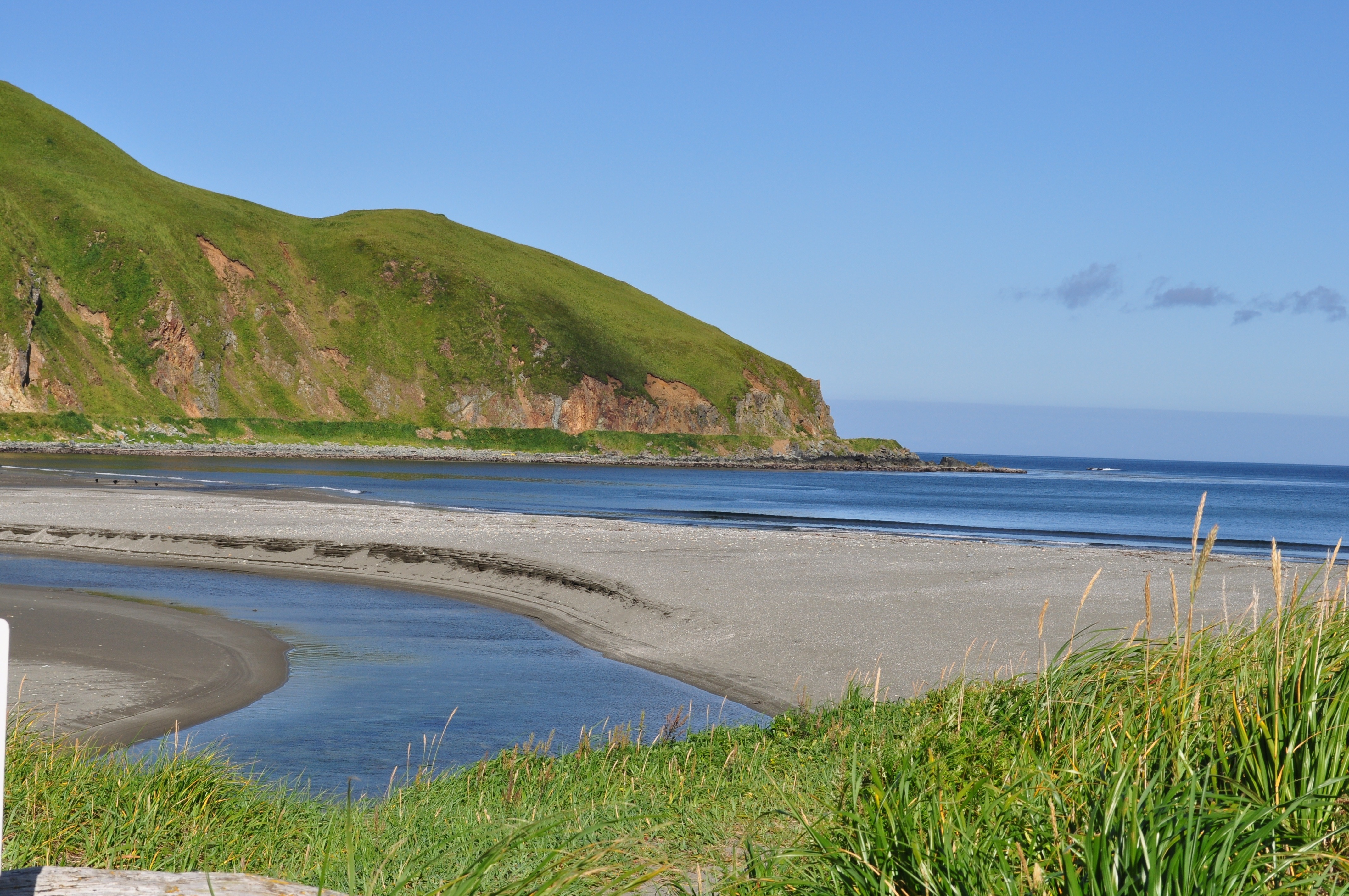 Free download high resolution image - free image free photo free stock image public domain picture -A stream winding its way to a beach on the Bering Sea