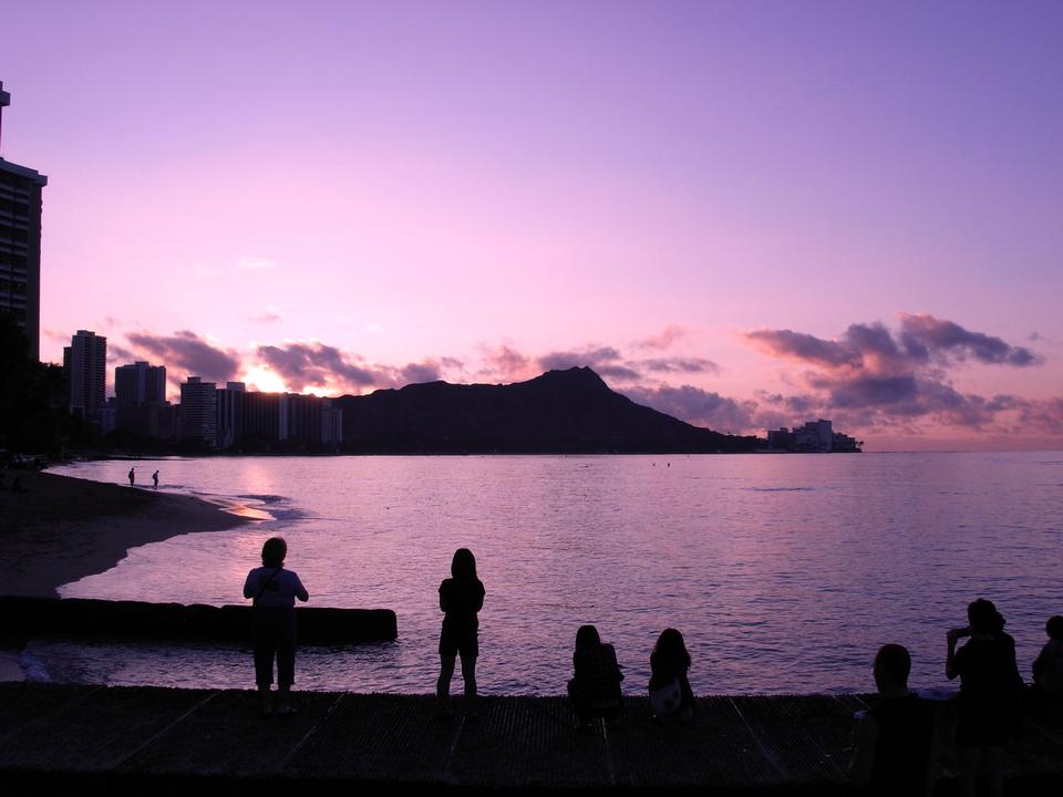 Free download high resolution image - free image free photo free stock image public domain picture  Diamondhead at sunrise Waikiki Hawaii