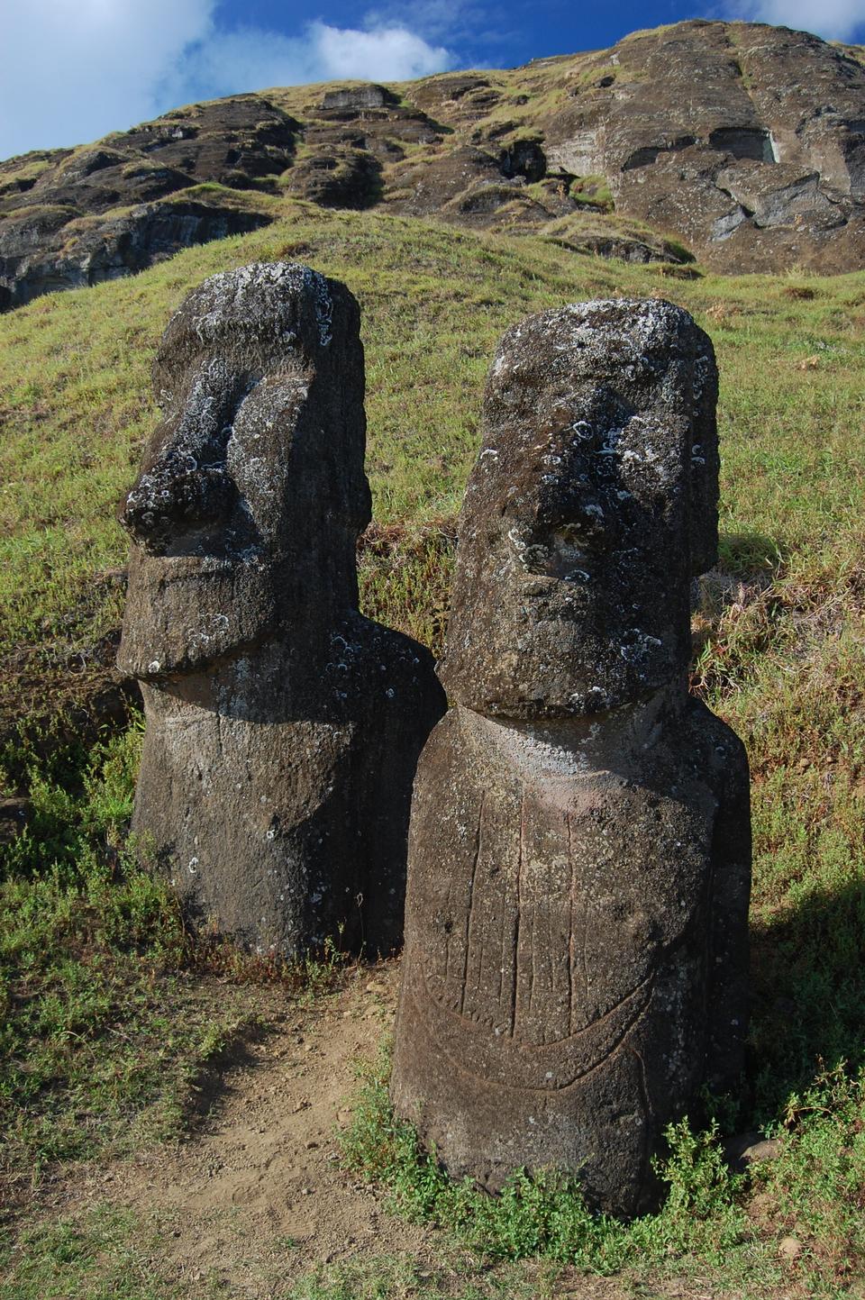 Free download high resolution image - free image free photo free stock image public domain picture  Moai at the Rano Raraku quarry