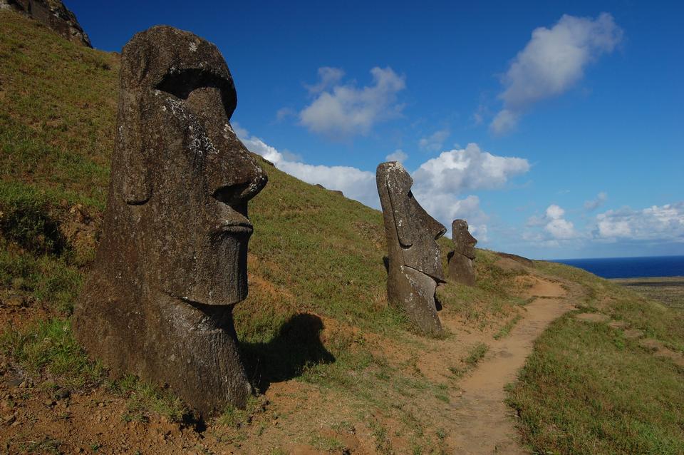 Free download high resolution image - free image free photo free stock image public domain picture  Trail by the moai at Rano Raraku