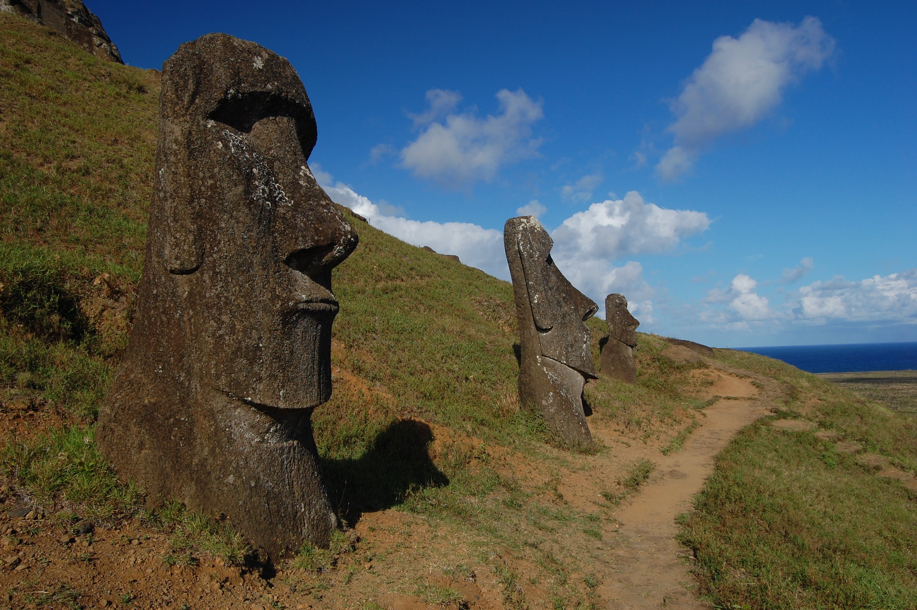 Free download high resolution image - free image free photo free stock image public domain picture -Trail by the moai at Rano Raraku