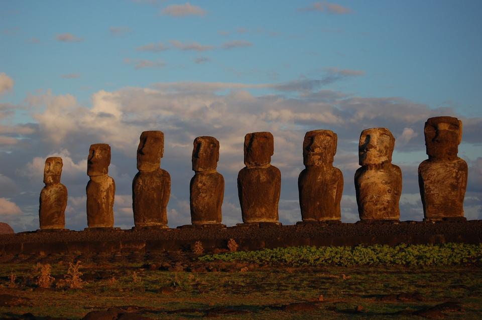 Free download high resolution image - free image free photo free stock image public domain picture  Moai facing inland at Ahu Tongariki