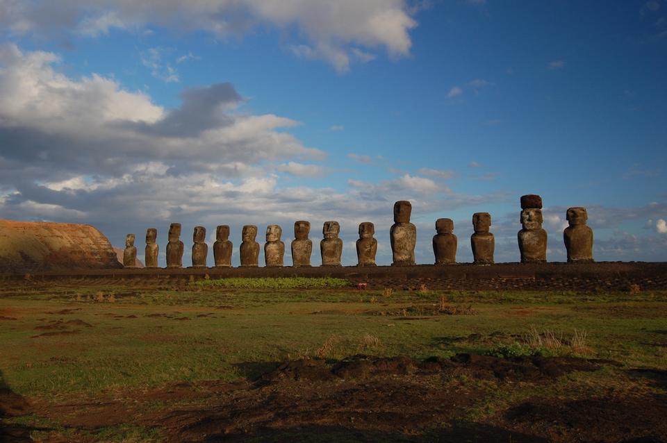 Free download high resolution image - free image free photo free stock image public domain picture  Moai facing inland at Ahu Tongariki