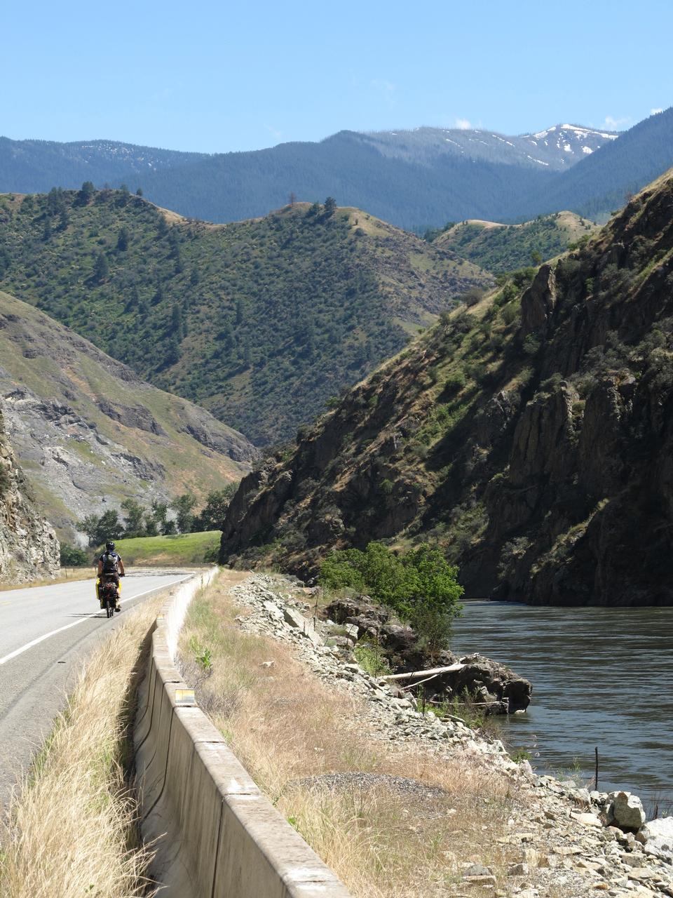 Free download high resolution image - free image free photo free stock image public domain picture  Salmon River Canyon with a touring cyclist Idaho