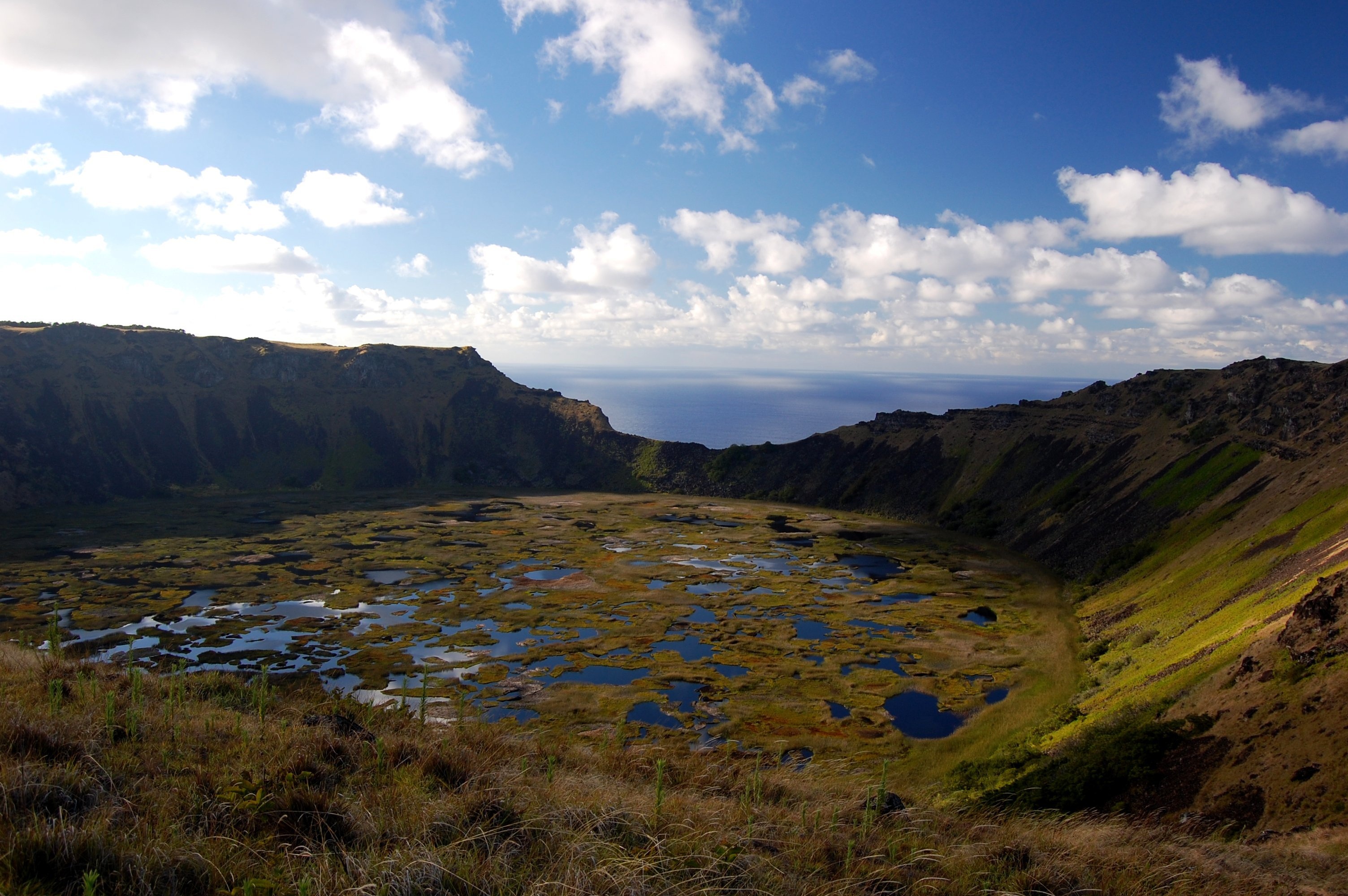 Free download high resolution image - free image free photo free stock image public domain picture -The crater at Rano Kau Chile, Easter Island