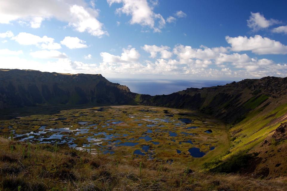 Free download high resolution image - free image free photo free stock image public domain picture  The crater at Rano Kau Chile, Easter Island