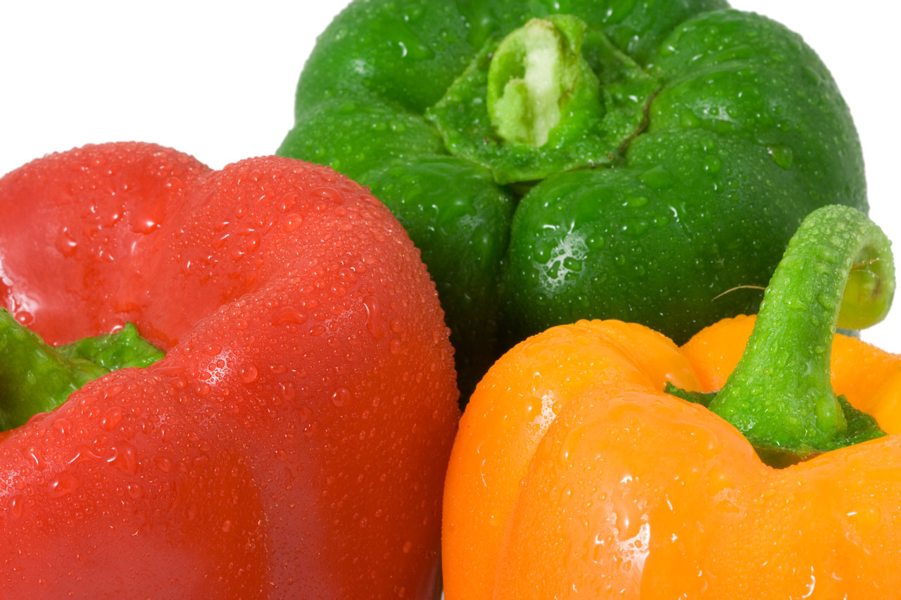 Free download high resolution image - free image free photo free stock image public domain picture -Red green and yellow peppers with water drops