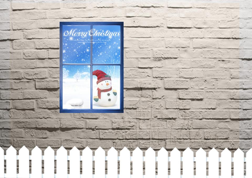 Free download high resolution image - free image free photo free stock image public domain picture  Window and wall with Christmas card