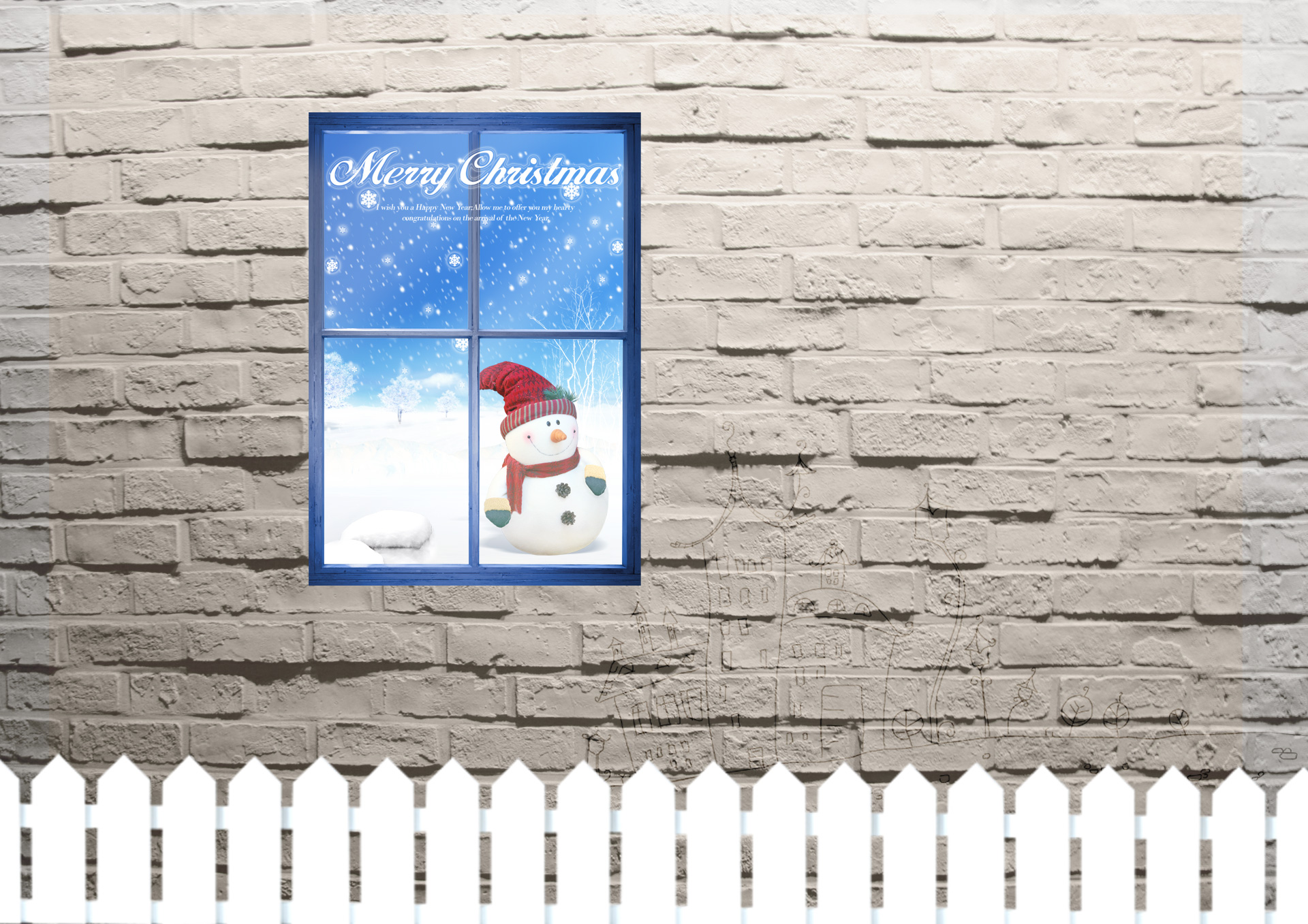 Free download high resolution image - free image free photo free stock image public domain picture -Window and wall with Christmas card