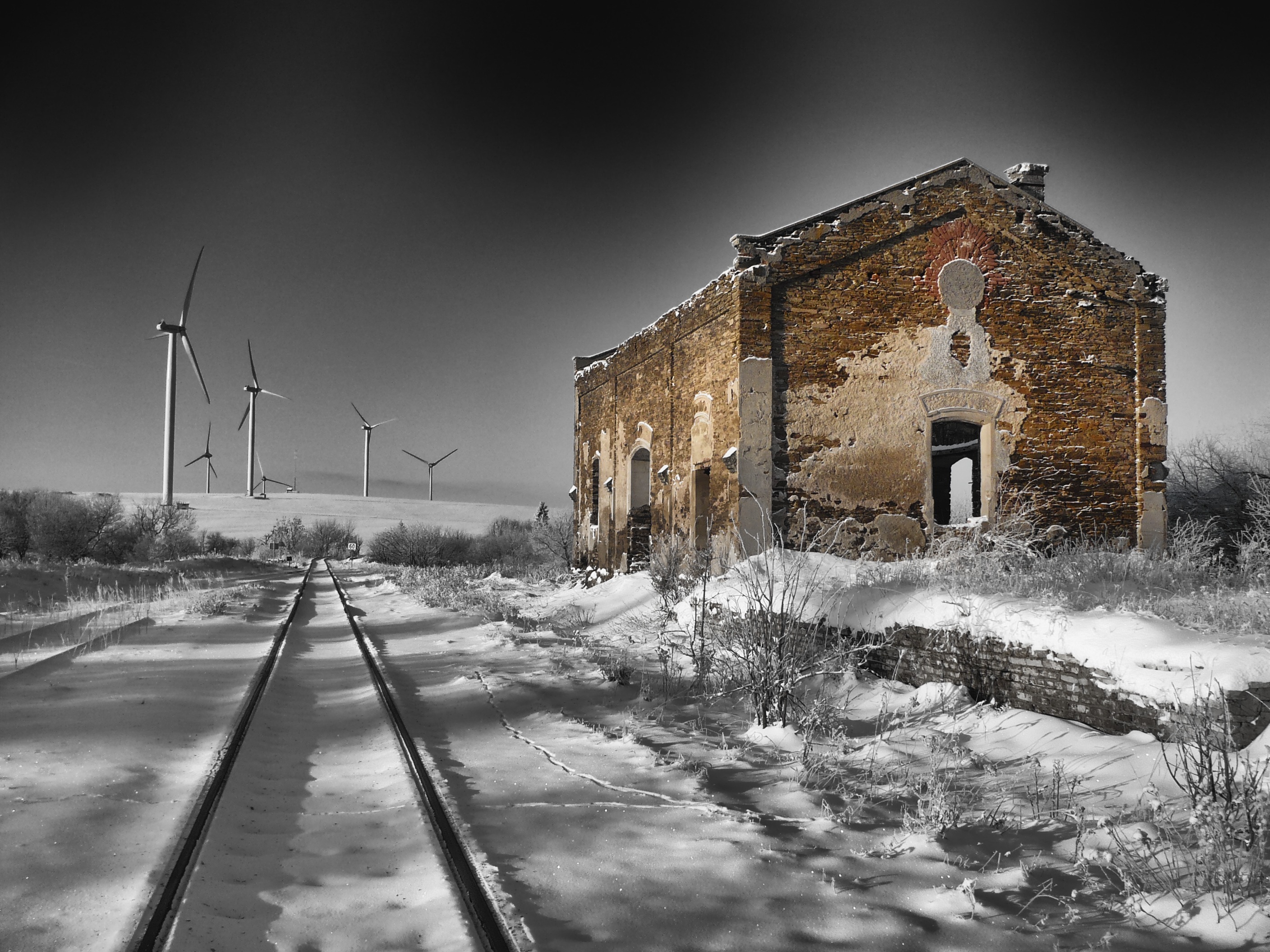 Free download high resolution image - free image free photo free stock image public domain picture -winter old building  in a snowy landscape with distant