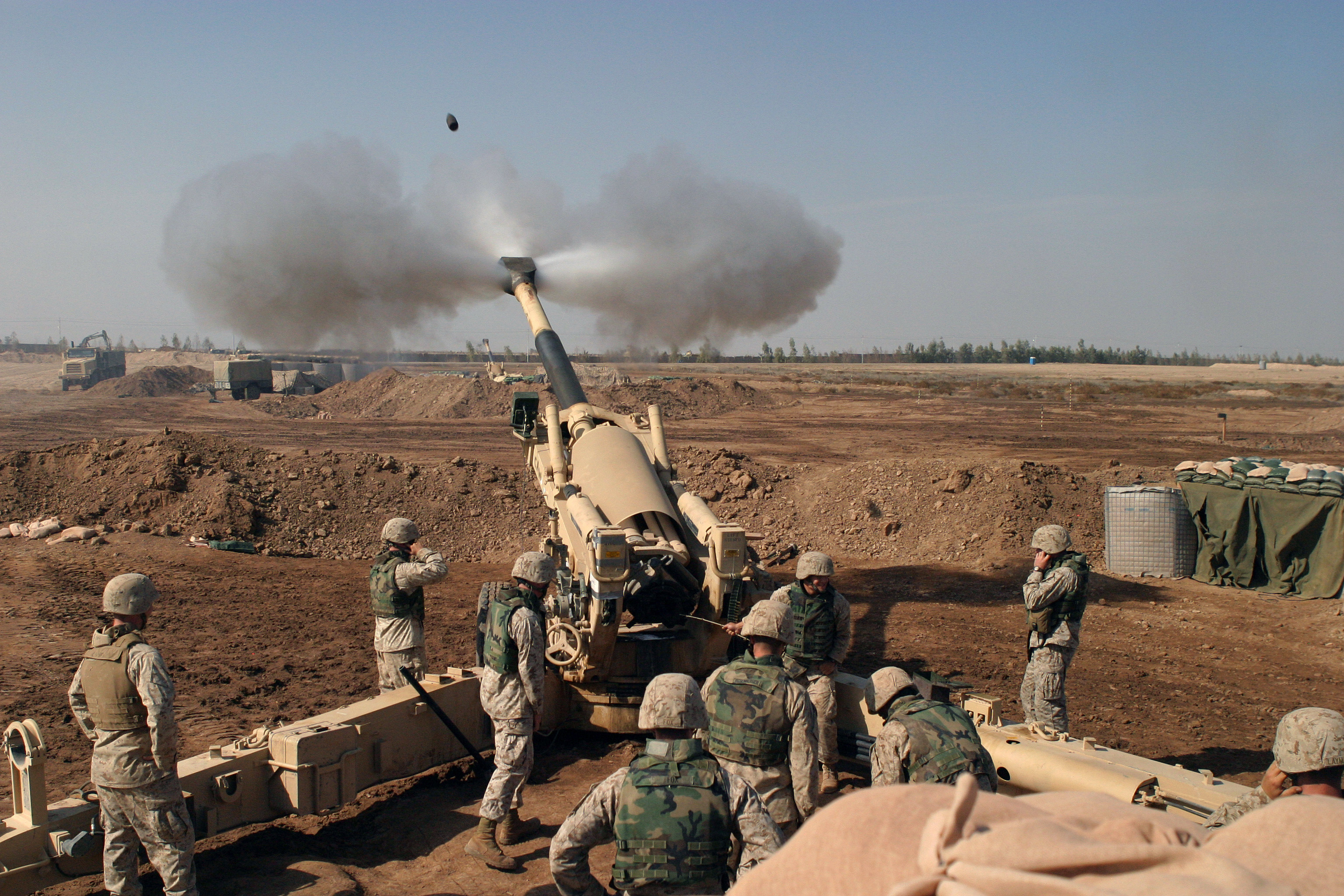 Free download high resolution image - free image free photo free stock image public domain picture -An M-198 155mm Howitzer of the US Marines firing