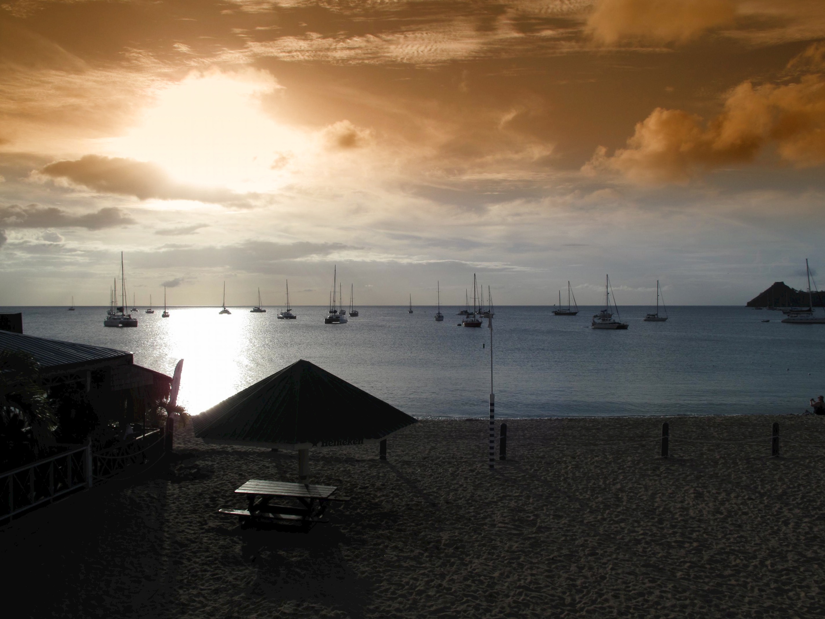 Free download high resolution image - free image free photo free stock image public domain picture -tropical sunset with golden sky Eastern Caribbean