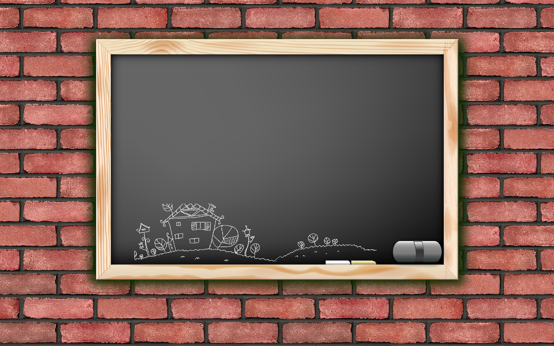 Free download high resolution image - free image free photo free stock image public domain picture -Drawing of house on blackboard