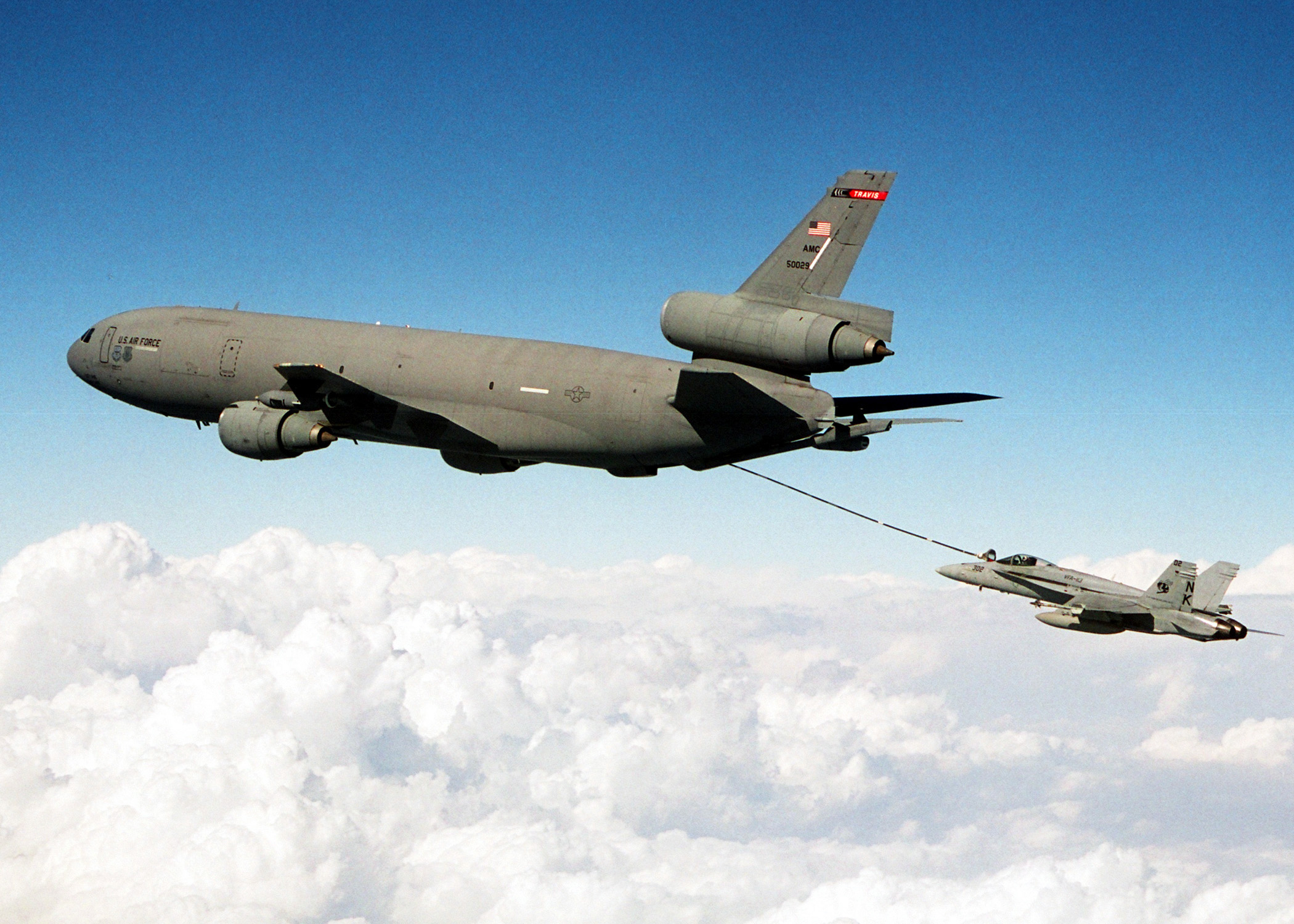 Free download high resolution image - free image free photo free stock image public domain picture -A United States Air Force KC-10 Extender refuels a F/A-18C Hornet