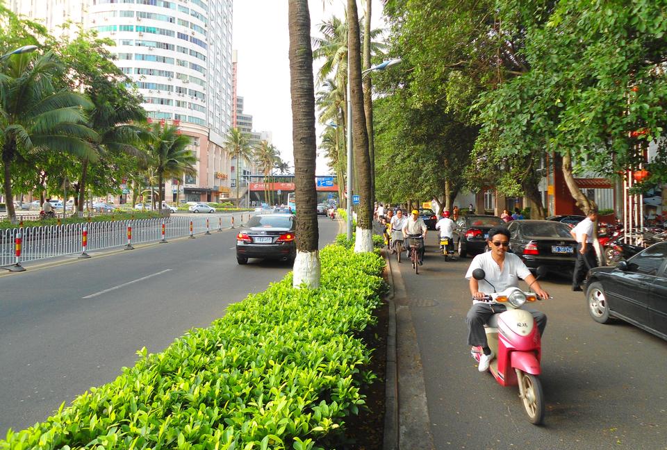 Free download high resolution image - free image free photo free stock image public domain picture  Street and bike lane, Haikou City