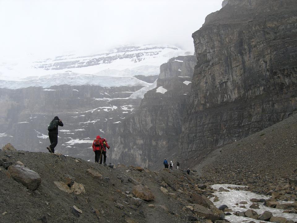 Free download high resolution image - free image free photo free stock image public domain picture  Hikers on the Plain of Six Glaciers trail in Banff National Park