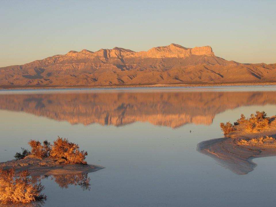 Free download high resolution image - free image free photo free stock image public domain picture  Guadalupe Mountain vista across the salt lake.