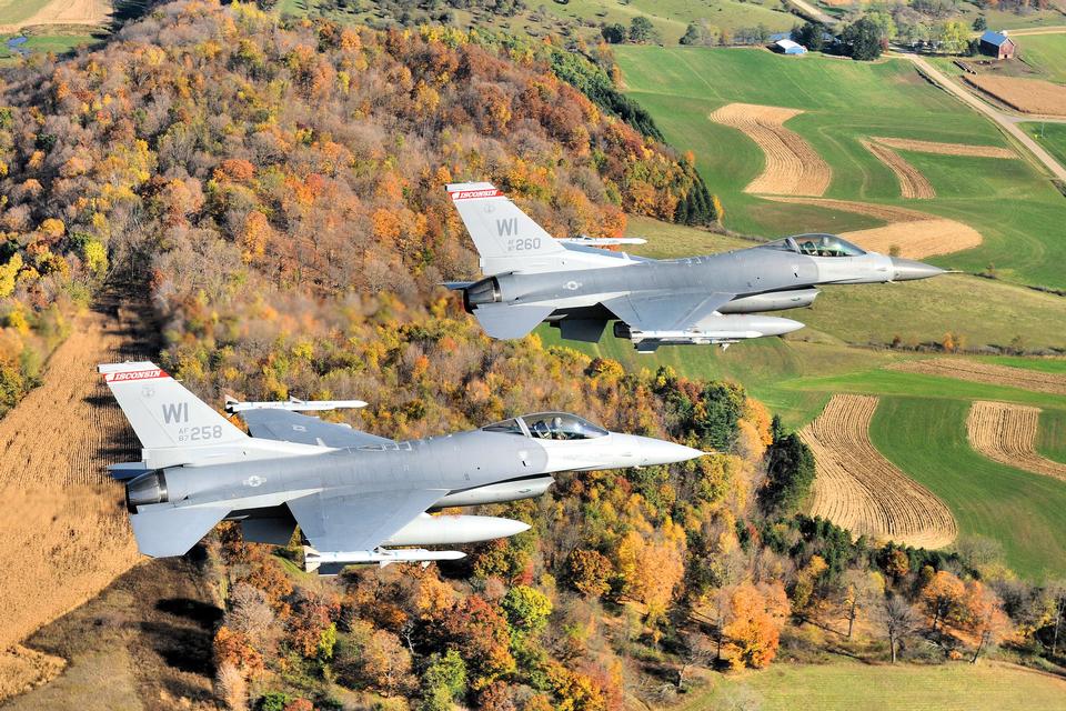 Free download high resolution image - free image free photo free stock image public domain picture  Two F-16 Fighters in Wisconsin