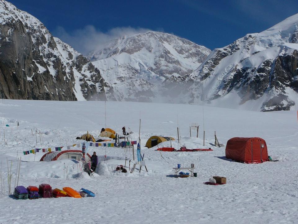 Free download high resolution image - free image free photo free stock image public domain picture  Basecamp on the Southeast Fork of the Kahiltna Glacier