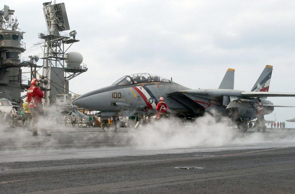 Free download high resolution image - free image free photo free stock image public domain picture  A flight deck crewmember guides an F-14D Tomcat