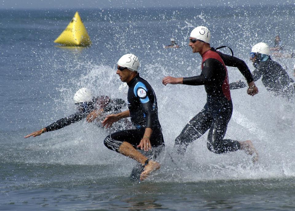 Free download high resolution image - free image free photo free stock image public domain picture  Triathlete running out of the water on triathlon race