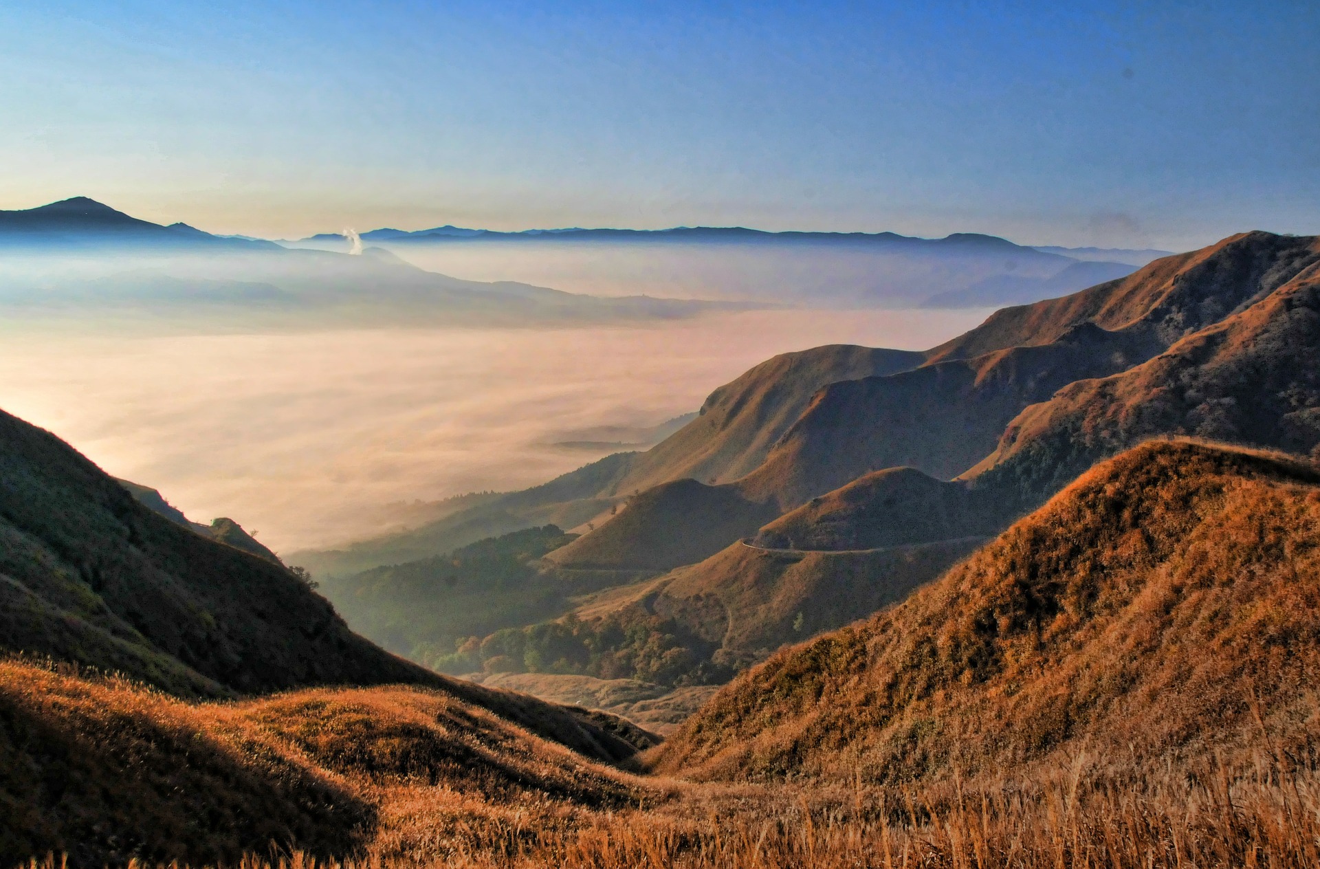 Free download high resolution image - free image free photo free stock image public domain picture -clouds with mountain  in Aso Kumamoto Japan