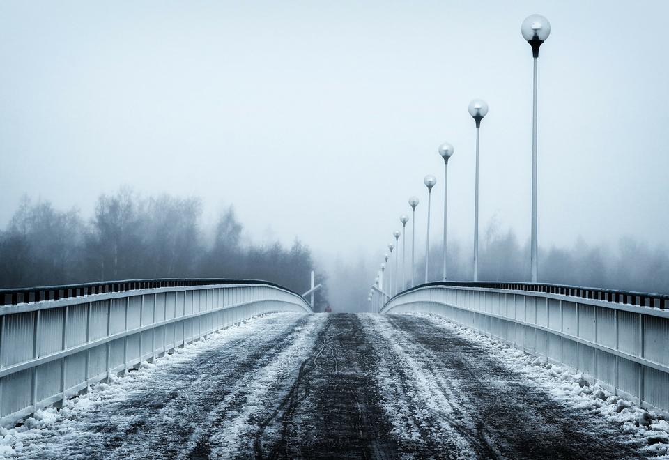 Free download high resolution image - free image free photo free stock image public domain picture  Bridge city landscape in foggy snowy winter day