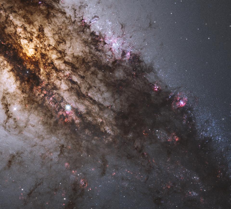 Free download high resolution image - free image free photo free stock image public domain picture  Firestorm of Star Birth in Galaxy Centaurus A