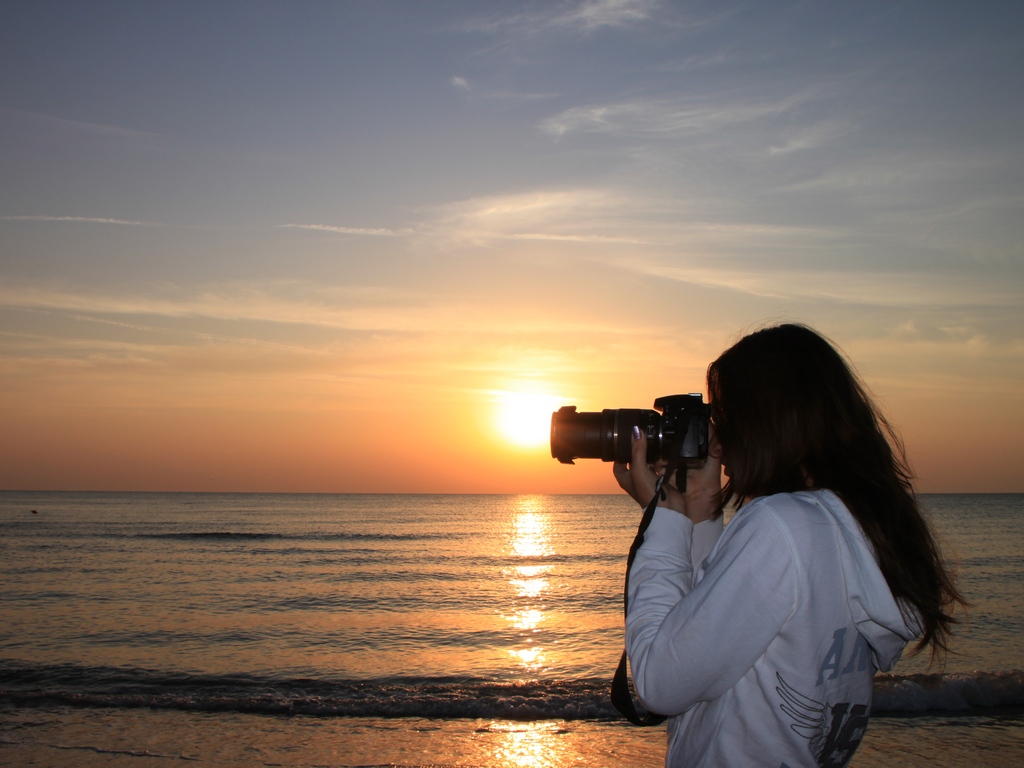 Free download high resolution image - free image free photo free stock image public domain picture -Woman Photographer on the Beach at Sunrise