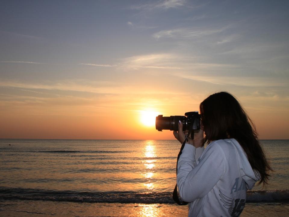 Free download high resolution image - free image free photo free stock image public domain picture  Woman Photographer on the Beach at Sunrise