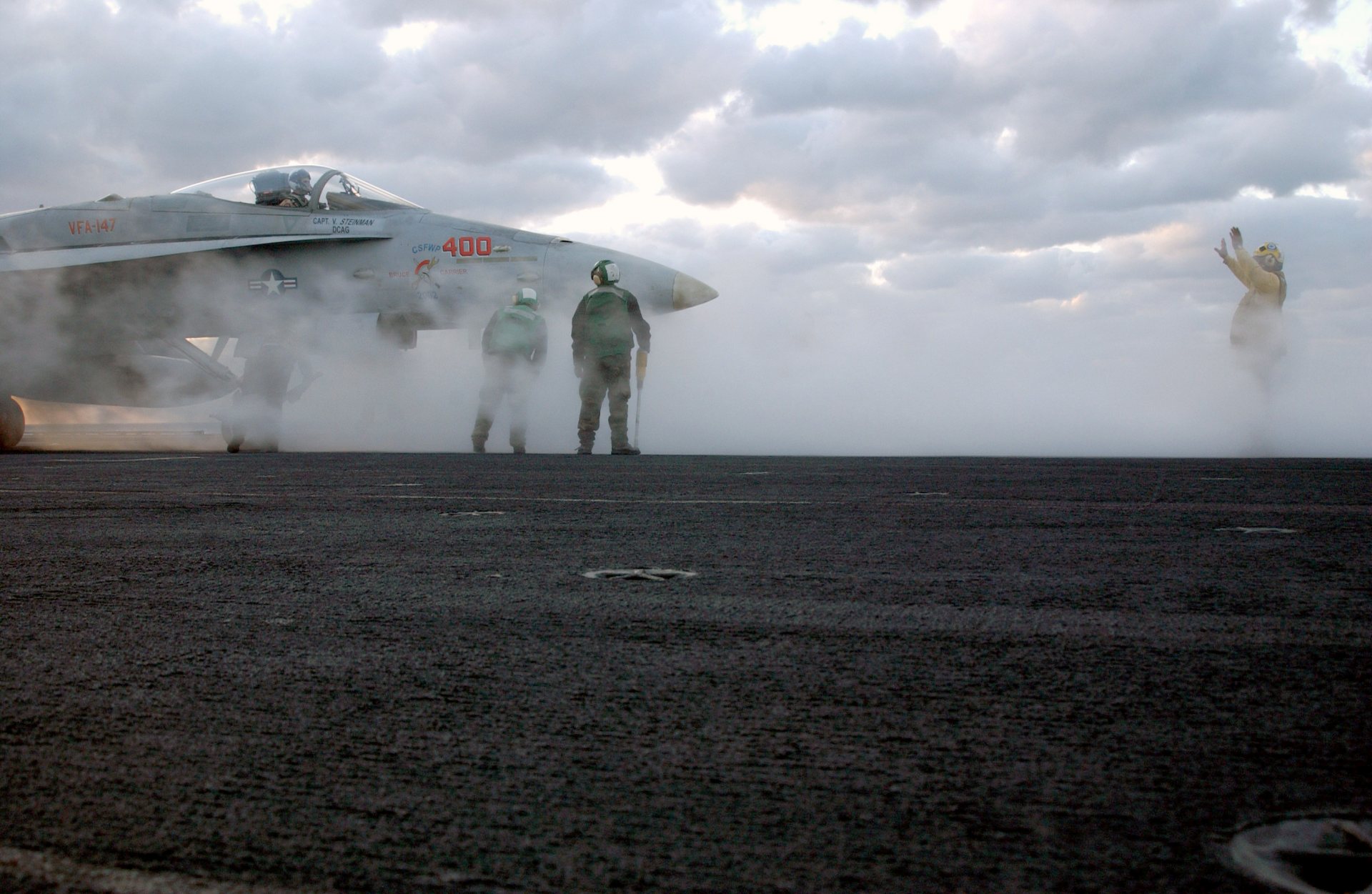 Free download high resolution image - free image free photo free stock image public domain picture -The Flight Deck Director guides an F/A-18C Hornet