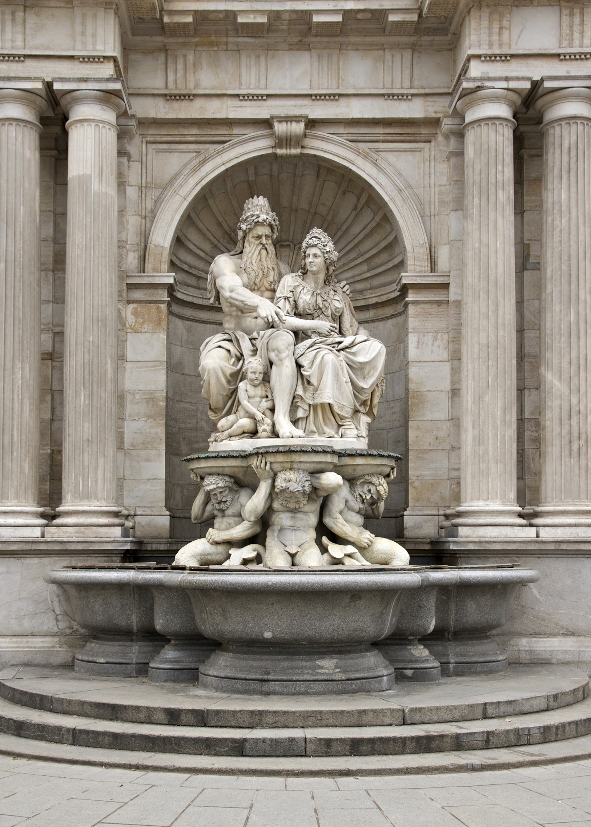 Free download high resolution image - free image free photo free stock image public domain picture -Detail of the Danubius Fountain with the allegorical figures