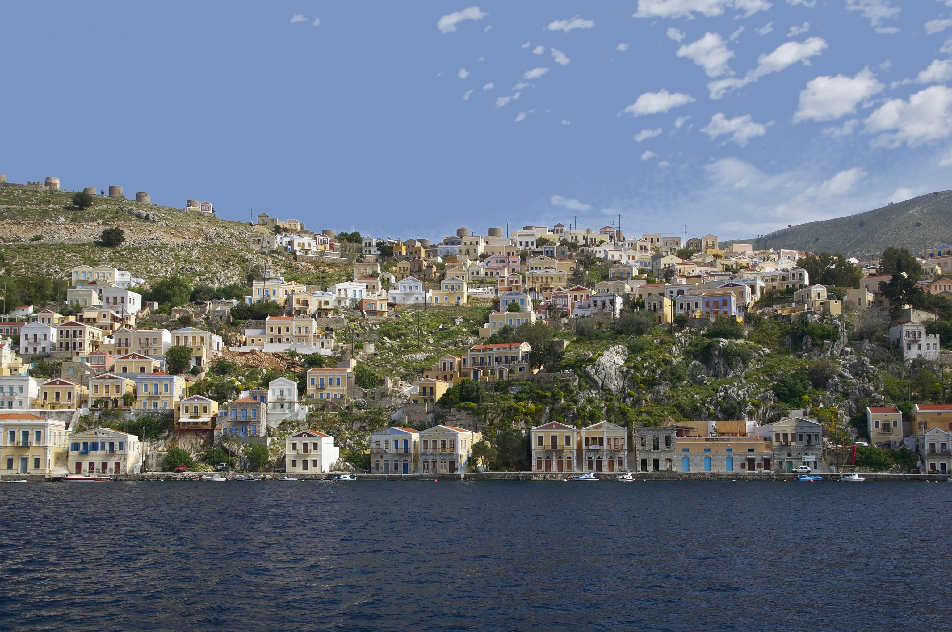 Free download high resolution image - free image free photo free stock image public domain picture -Colorful houses lining the harbor at Symi, Greece