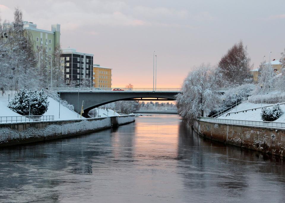 Free download high resolution image - free image free photo free stock image public domain picture  Sunset Alakanava bridge in Oulu Finland